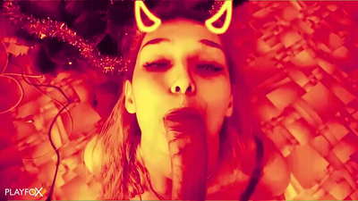 Devilish hottie lesz szar igazán jó és kap cum a seggét